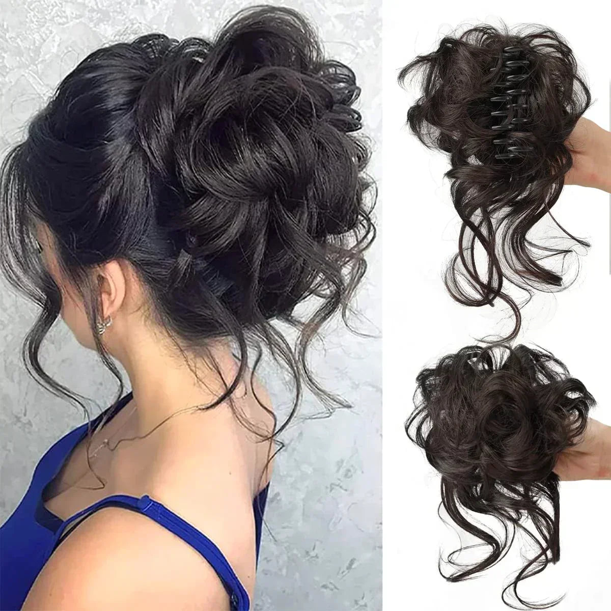 Kalsten | Curly Hair Bun – Clip-in Hair Piece with Volume and Natural Look 12