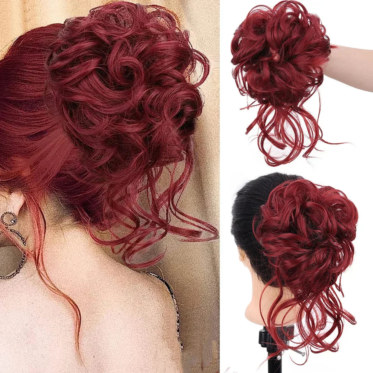 Kalsten | Curly Hair Bun – Clip-in Hair Piece with Volume and Natural Look 15