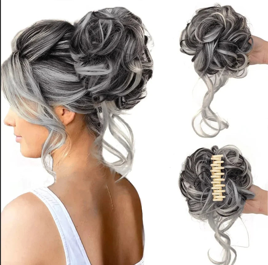 Kalsten | Curly Hair Bun – Clip-in Hair Piece with Volume and Natural Look 4