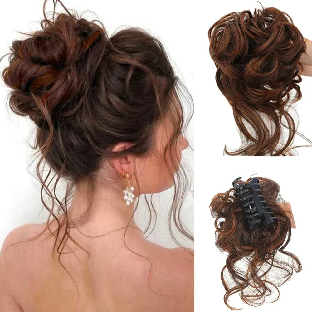 Kalsten | Curly Hair Bun – Clip-in Hair Piece with Volume and Natural Look 6