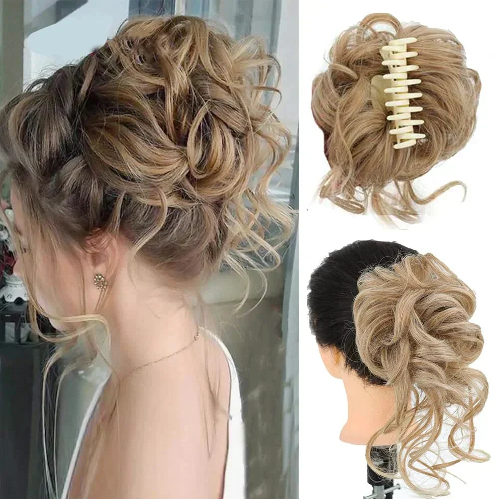 Kalsten | Curly Hair Bun – Clip-in Hair Piece with Volume and Natural Look 7