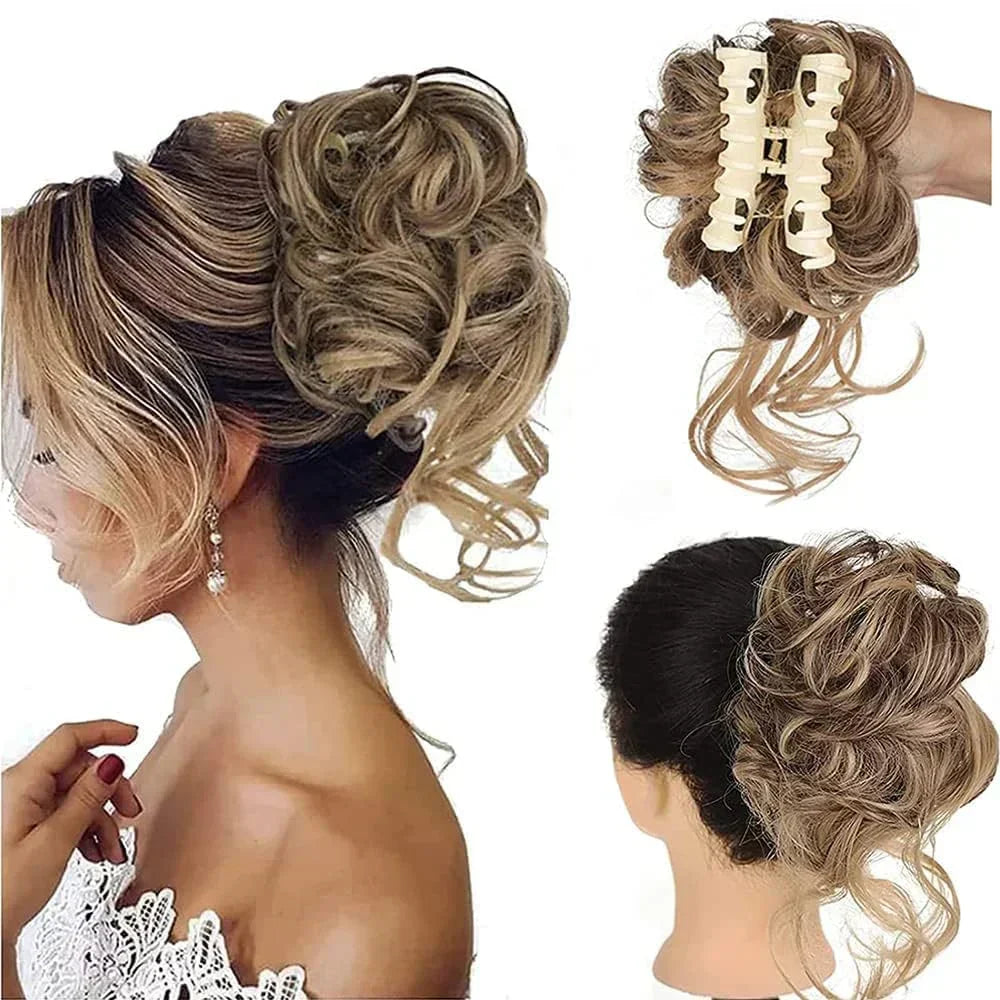 Kalsten | Curly Hair Bun – Clip-in Hair Piece with Volume and Natural Look 8
