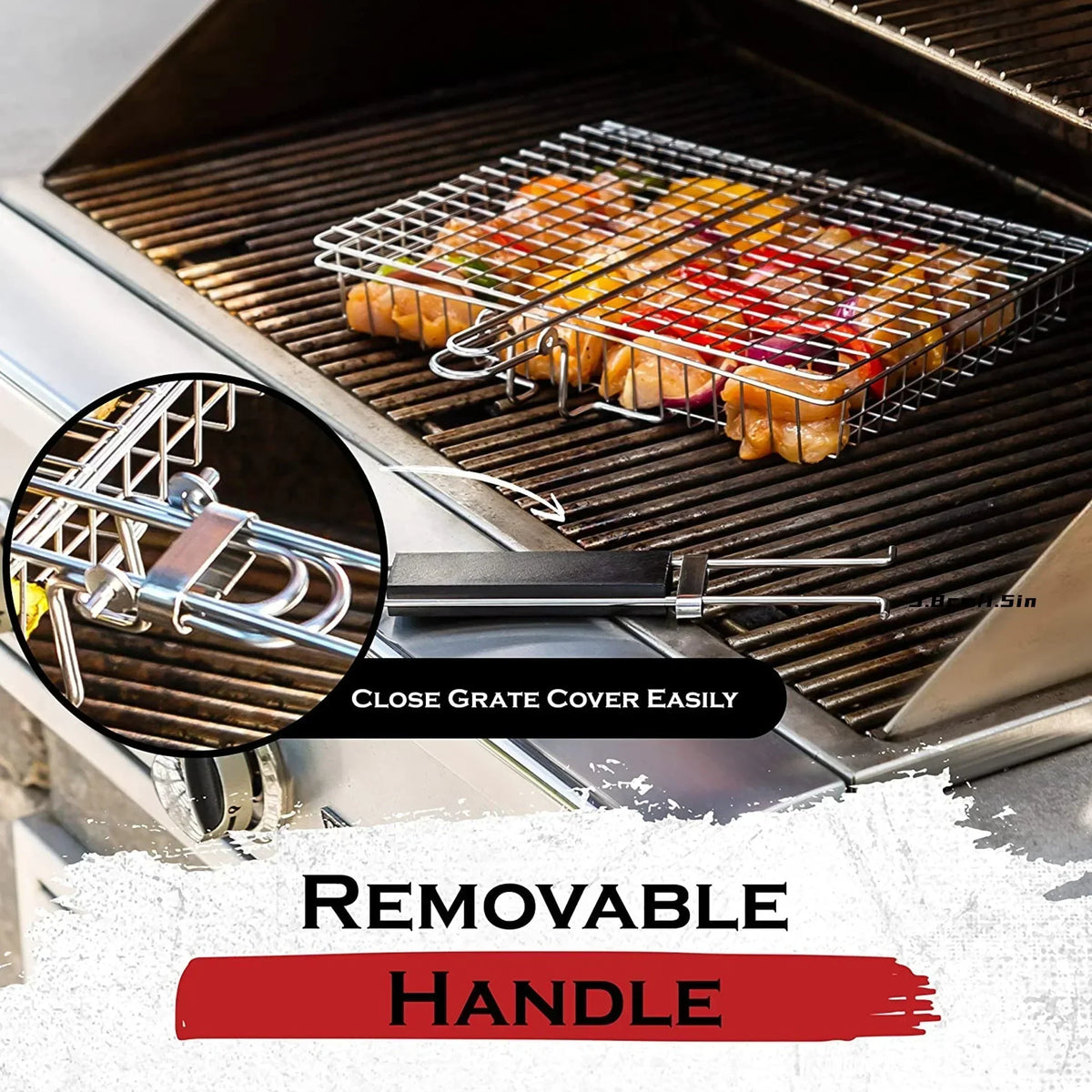 Kalsten | Grillaro BBQ Basket | Foldable & Non-Stick | Stainless Steel & Heat Resistant | For Meat & Vegetables 3