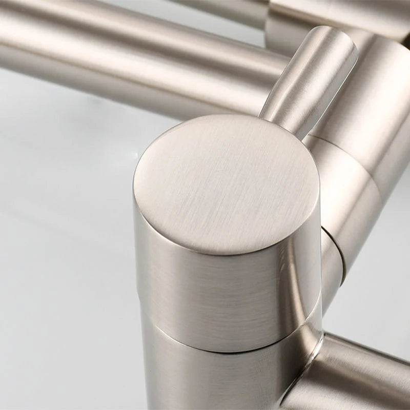 Kalsten | Modern Pull-down Faucet Single Handle Wall Mounted Pot Filler Low Profile 1-Hole Filler 5