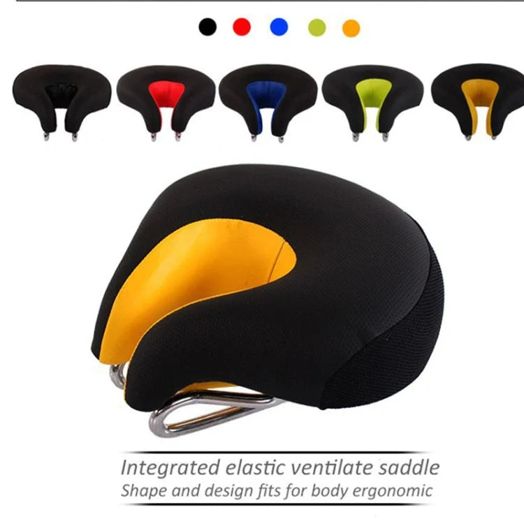 Kalsten | Noseless Bike Saddle Mountain Bike Thick Soft Padding (Blue) 1
