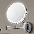 Kalsten | Rechargeable wall-mounted shaving mirror | 360° rotation. 1X/10X magnification and adjustable LED lighting for use in the bathroom 0