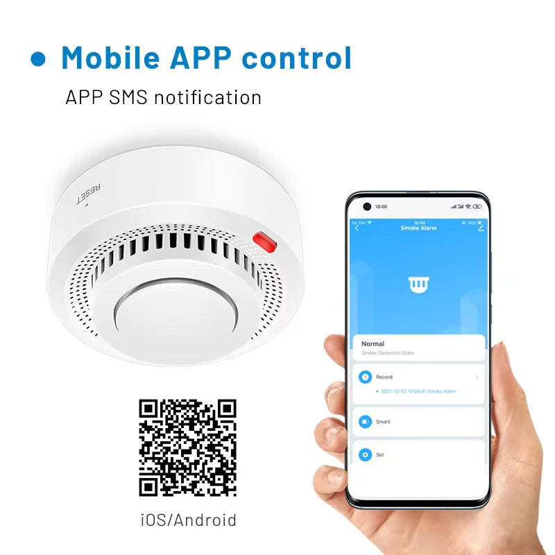 Kalsten | Smart WiFi Smoke Detector Fire Alarm 85dB – SafeSense 2