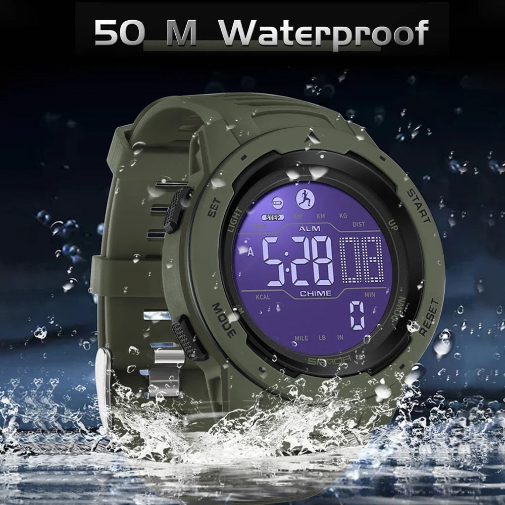 Kalsten | Waterproof Military Pedometer Digital Watch 1