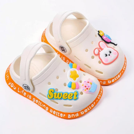 Kids Clogs Cartoon Slip On Garden Sandals Toddler Shoes 4