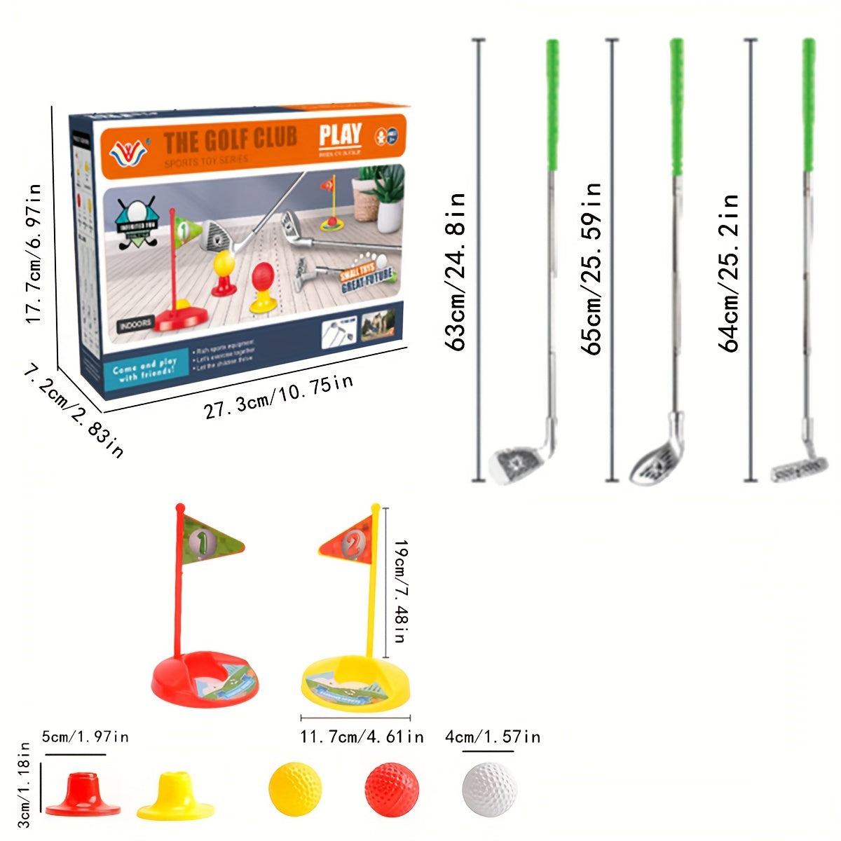 Kids Golf Club Set - Adjustable for Ages 3-8 Play 1