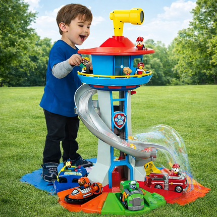 Kids Toys Car Playset Slide Tower Track Toy Vehicles 2