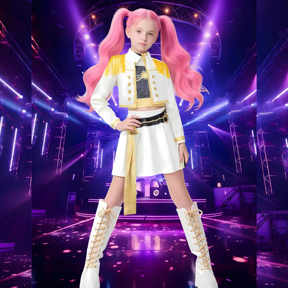 Kpop Hunter Halloween Kostuum Kinderen Outfit Set 0