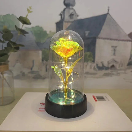 LED Rose Flower – Elegant Decorative Light with Long-Lasting Bloom & Soft Warm Glow