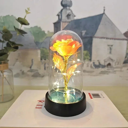 LED Rose Flower – Elegant Decorative Light with Long-Lasting Bloom & Soft Warm Glow