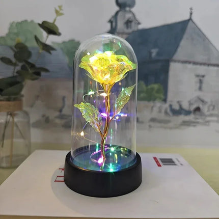 LED Rose Flower – Elegant Decorative Light with Long-Lasting Bloom & Soft Warm Glow