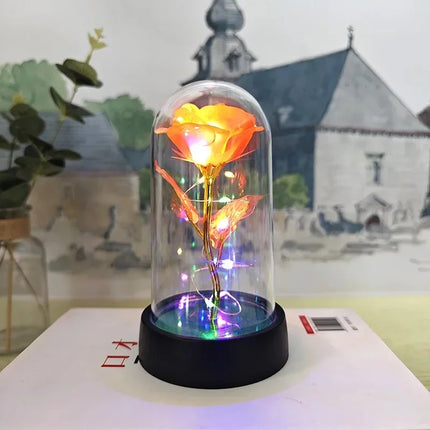 LED Rose Flower – Elegant Decorative Light with Long-Lasting Bloom & Soft Warm Glow