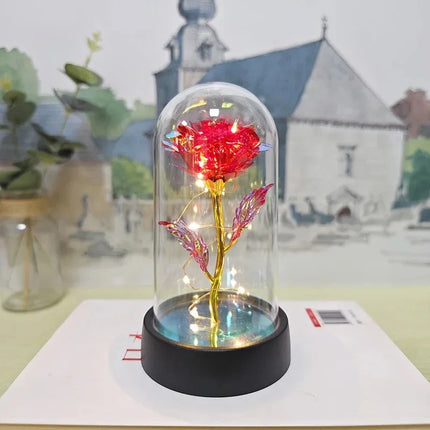 LED Rose Flower – Elegant Decorative Light with Long-Lasting Bloom & Soft Warm Glow