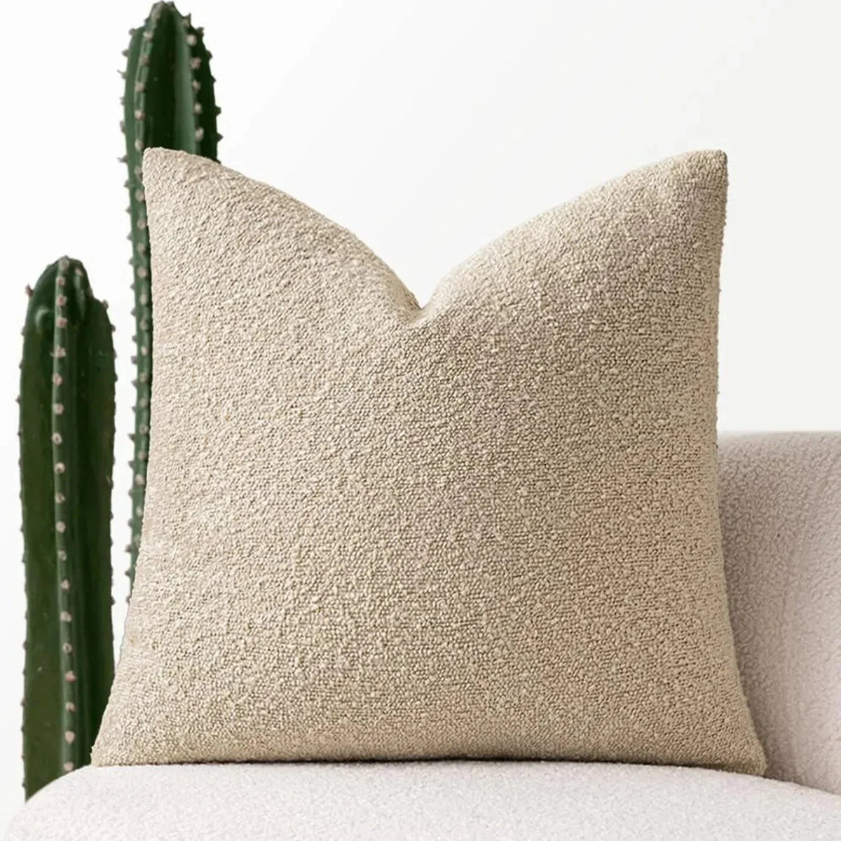 Bouclé pillow cover