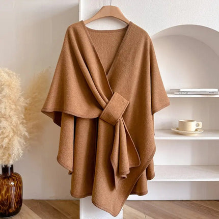 Women’s Wrap Poncho Cardigan – Soft Drape, Versatile Styling & Cozy Layering