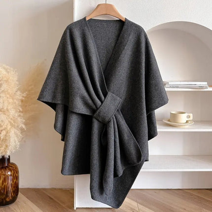 Women’s Wrap Poncho Cardigan – Soft Drape, Versatile Styling & Cozy Layering