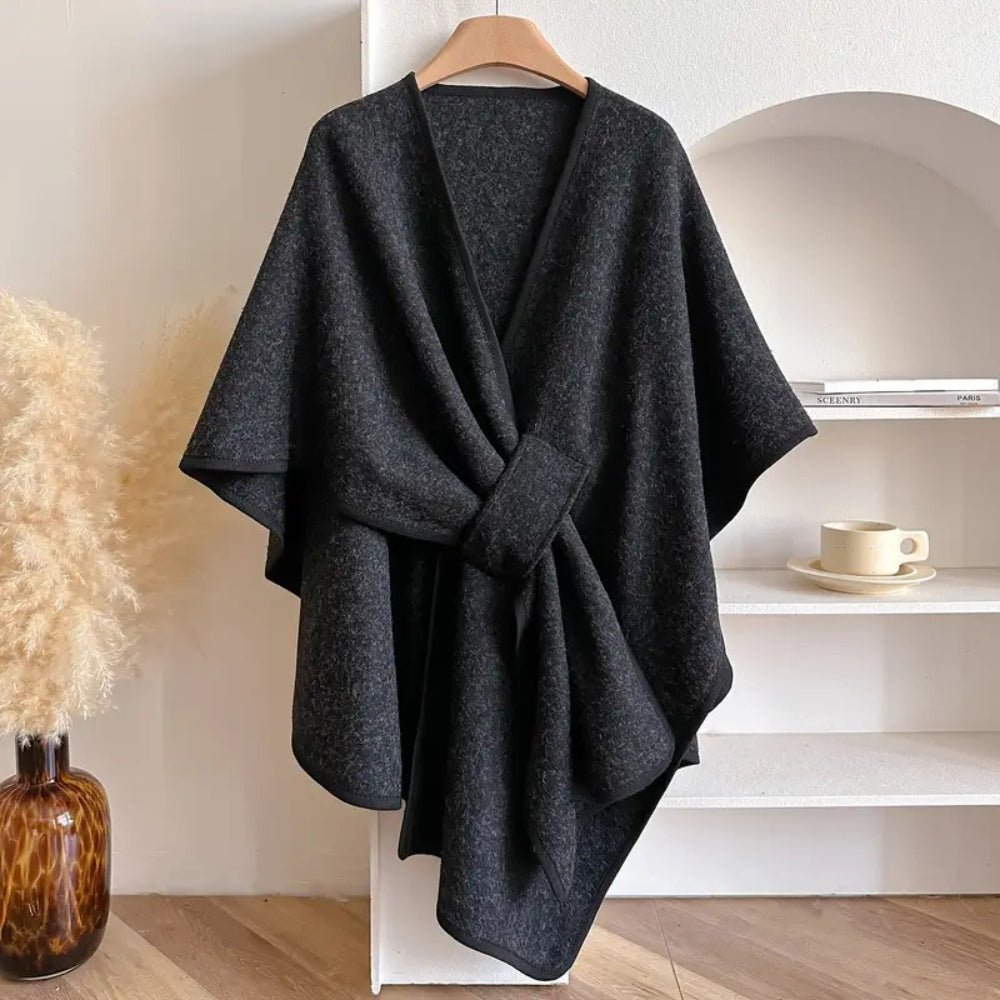 Women’s Wrap Poncho Cardigan – Soft Drape, Versatile Styling & Cozy Layering