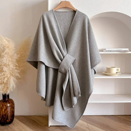 Women’s Wrap Poncho Cardigan – Soft Drape, Versatile Styling & Cozy Layering