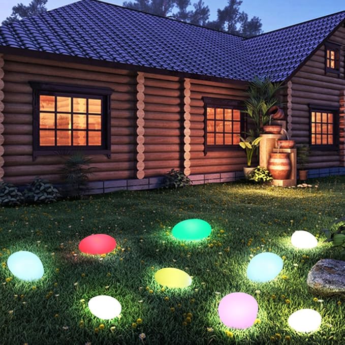 LumiStone – Udendørs Havelampe med varmt LED-lys og Vejrbestandigt Design
