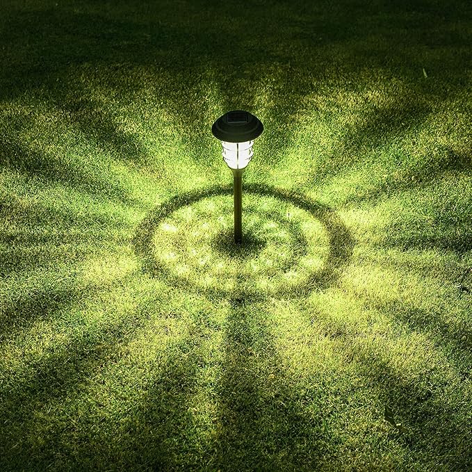 LumiGlow – Solcelle Havefakler Sæt med 6 stk med Varmt LED-lys og Vejrbestandigt Design