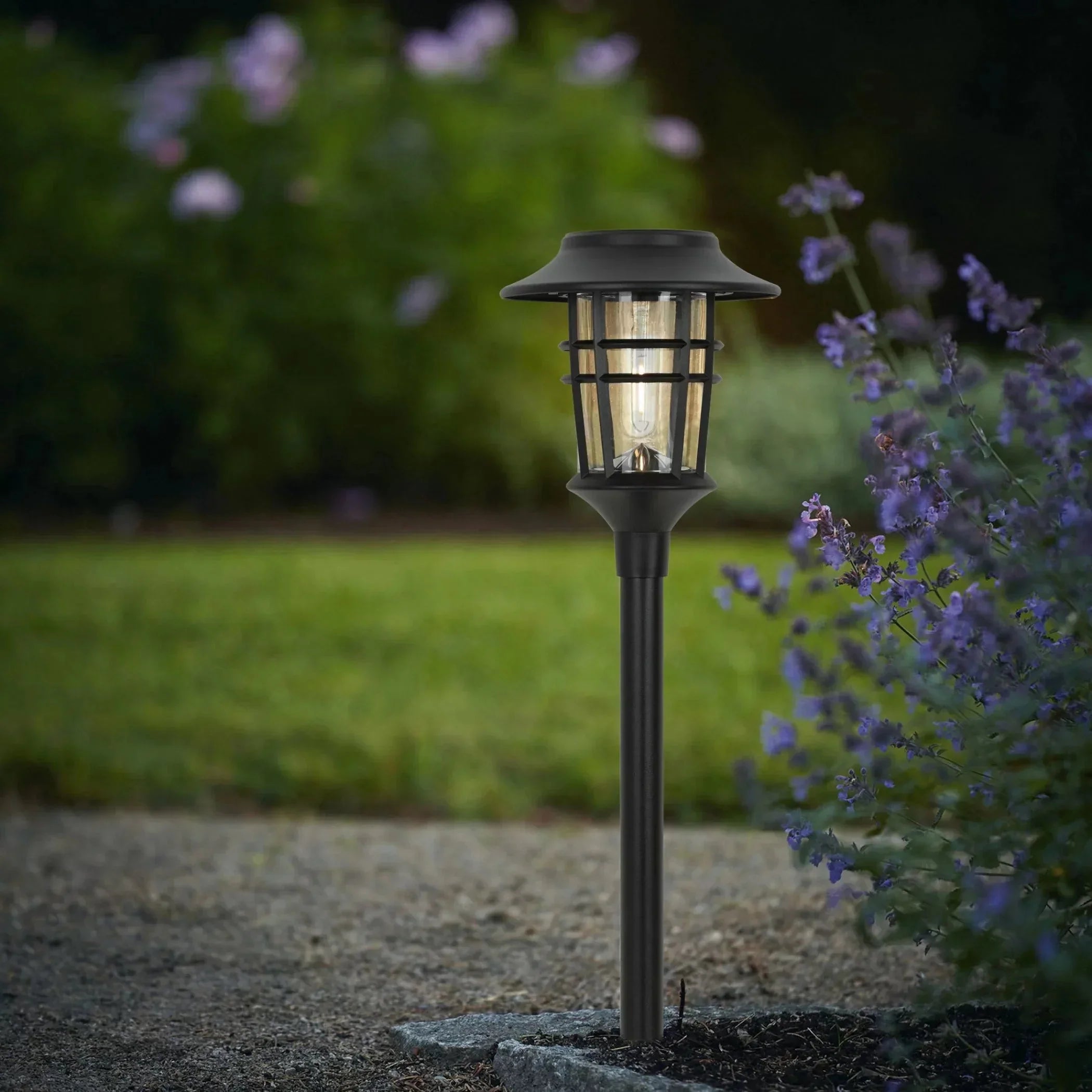 LumiGlow – Solcelle Havefakler Sæt med 6 stk med Varmt LED-lys og Vejrbestandigt Design
