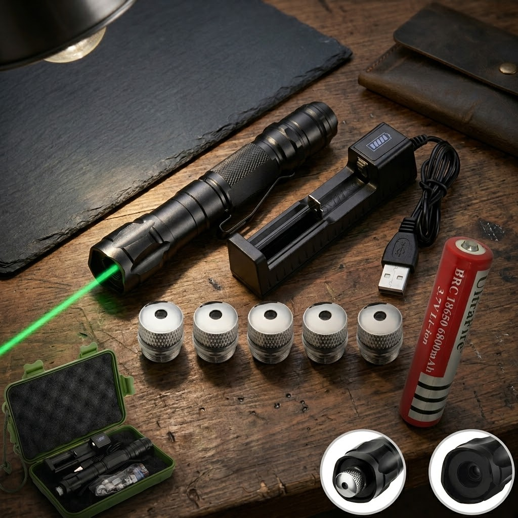 Laser Pointer Long Range Rechargeable Green Precision Tool 2