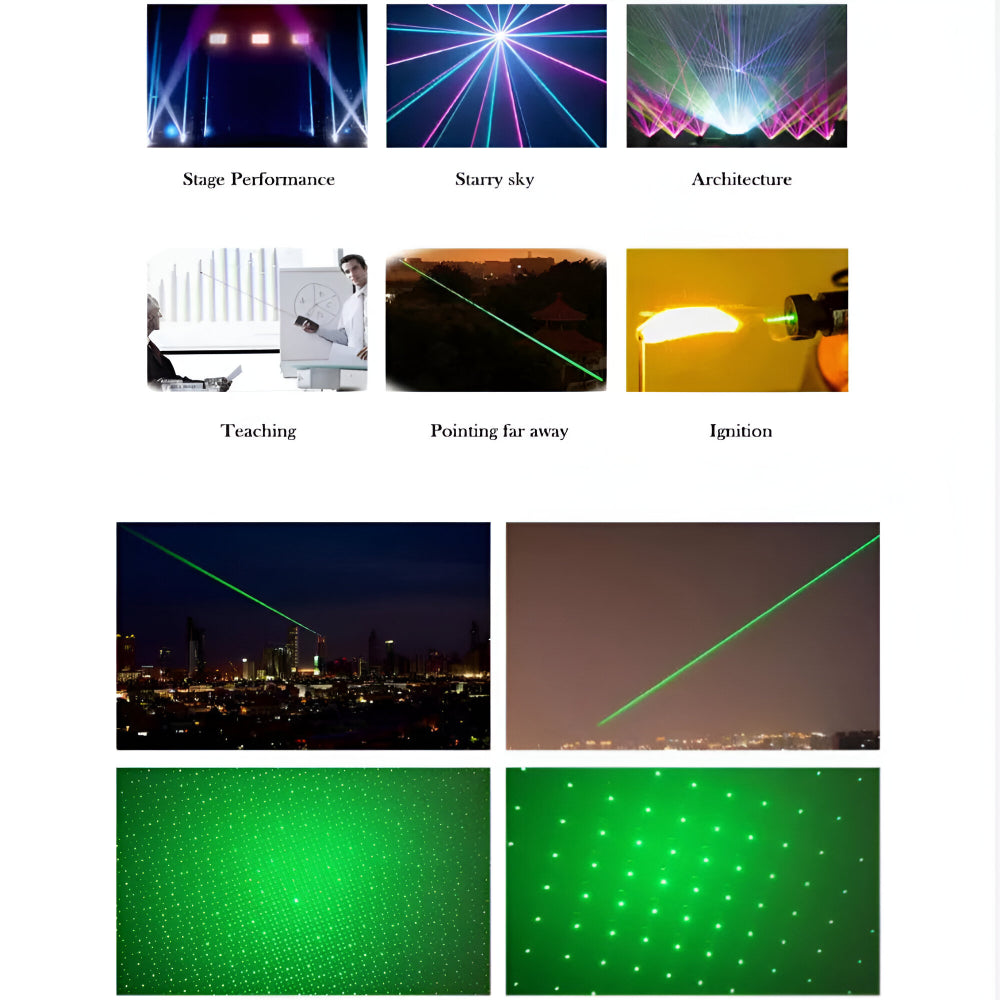 Laser Pointer Long Range Rechargeable Green Precision Tool 8