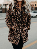 Leopard Print Women's Winter Coat - Sofia 0