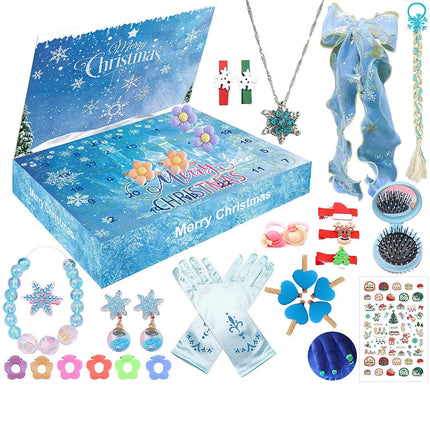 Advent Calendar for Kids – 24 Surprises with Jewelry & Hair Accessories