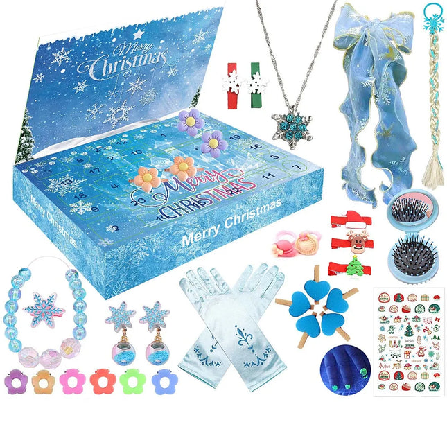 Advent Calendar for Kids – 24 Surprises with Jewelry & Hair Accessories