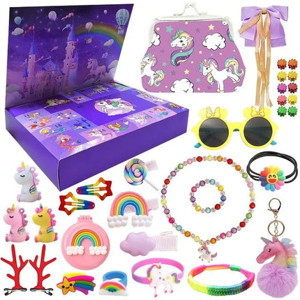 Advent Calendar for Kids – 24 Surprises with Jewelry & Hair Accessories