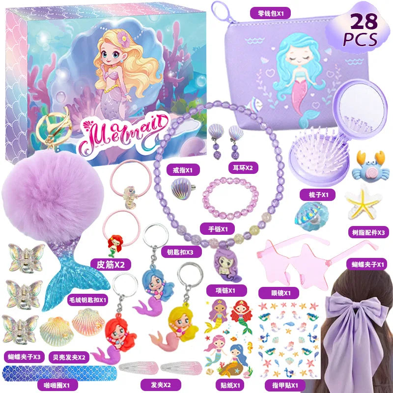 Calendrier de l'Avent pour enfants – 24 surprises avec bijoux et accessoires pour cheveux