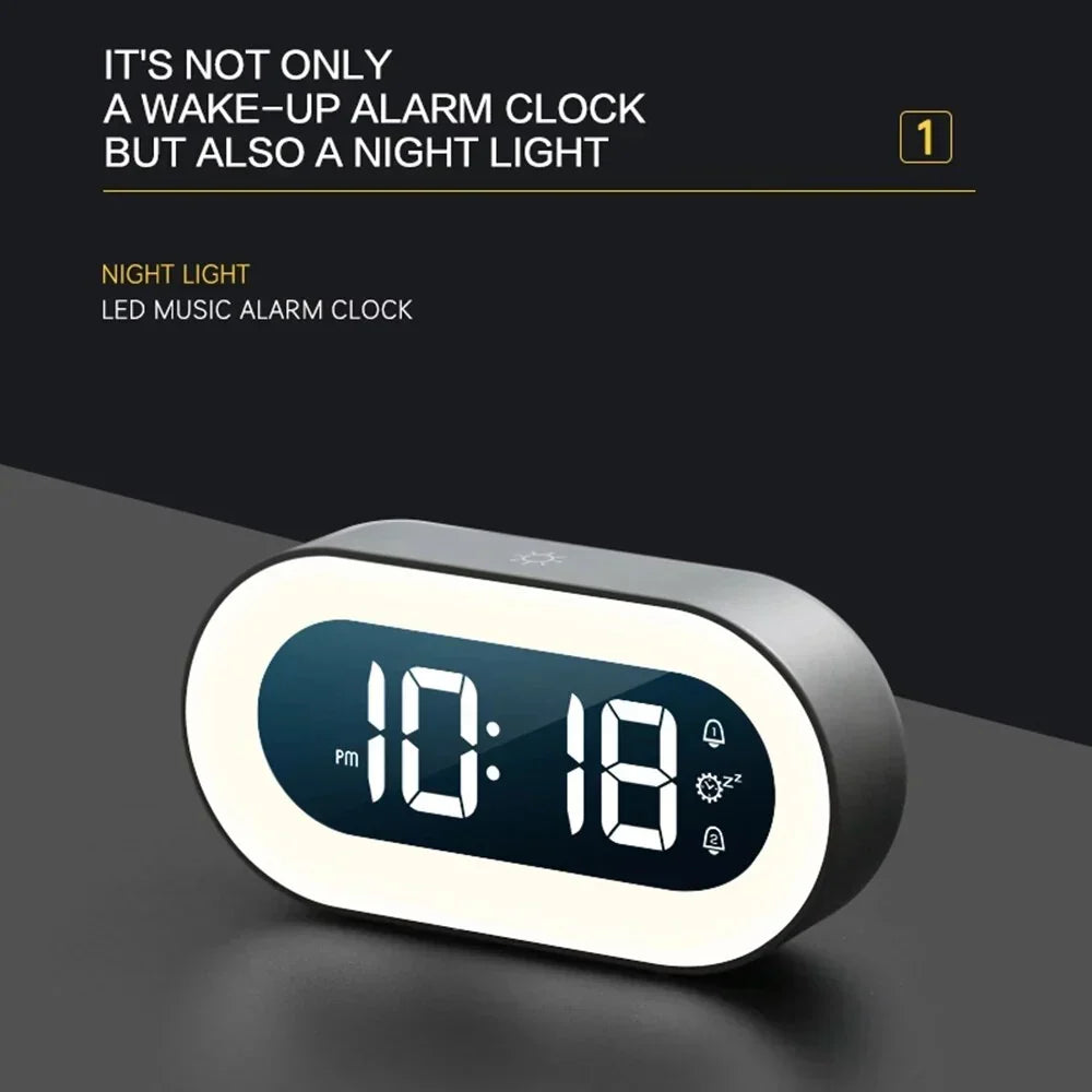 Alarm clock with night light