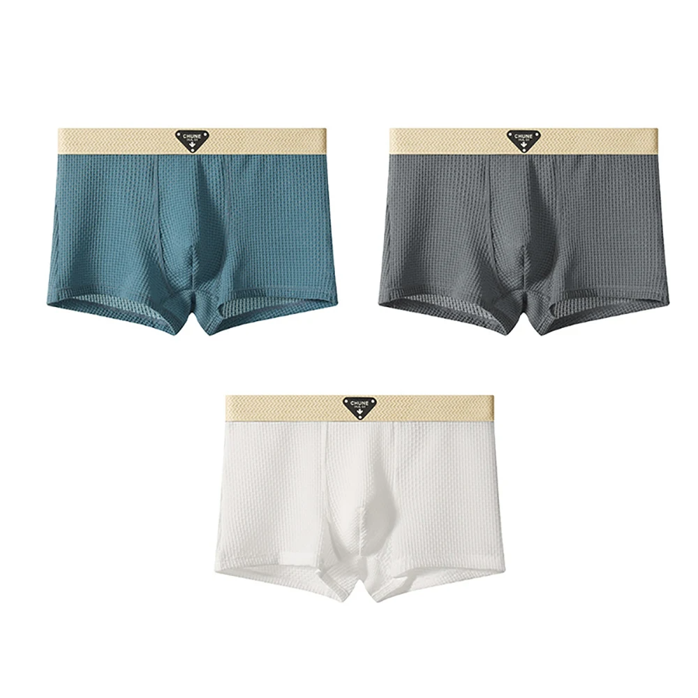 Lightweight Breathable Men's Boxers – Pack of 3 Ice Silk Boxer Shorts 1