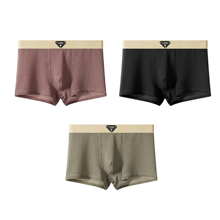 Lightweight Breathable Men's Boxers – Pack of 3 Ice Silk Boxer Shorts 2
