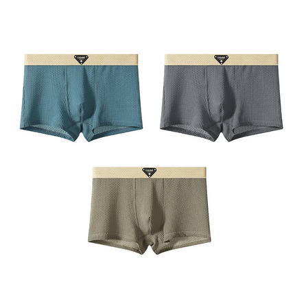 Lightweight Breathable Men's Boxers – Pack of 3 Ice Silk Boxer Shorts 4