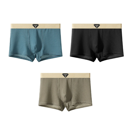Lightweight Breathable Men's Boxers – Pack of 3 Ice Silk Boxer Shorts 5