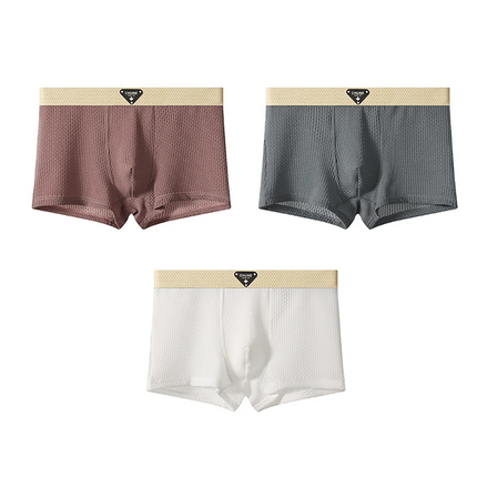 Lightweight Breathable Men's Boxers – Pack of 3 Ice Silk Boxer Shorts 6