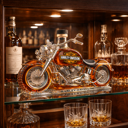 Limited Edition Whisky Bottle 350ml - Exclusive Harley Davidson Design 1