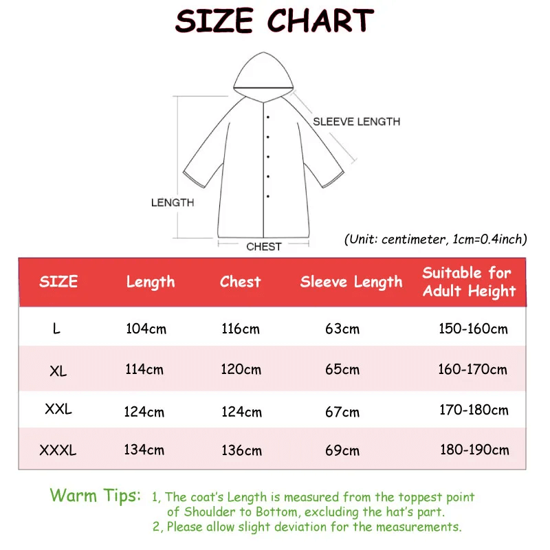 Long Black Waterproof Raincoat for Women and Men - Lightweight EVA Material, Compact Design 7