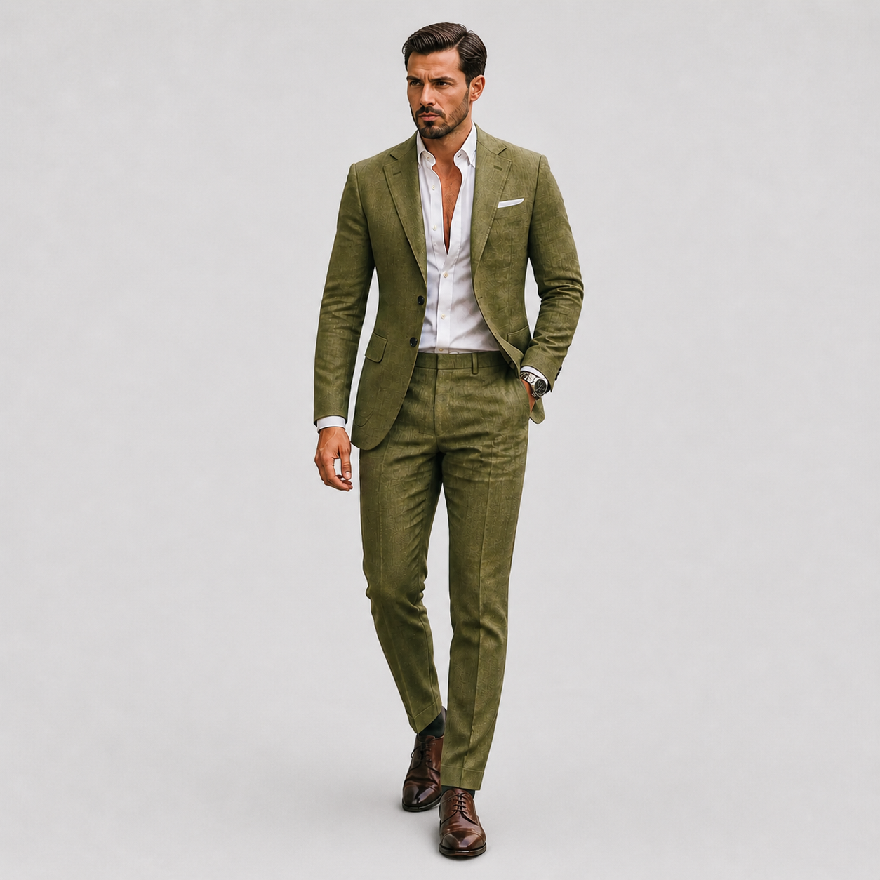 Lunelle | Heren Linnen Pak Slim-Fit Zomerse Elegantie 2