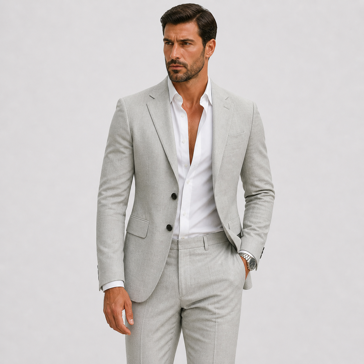 Lunelle | Heren Linnen Pak Slim-Fit Zomerse Elegantie 7