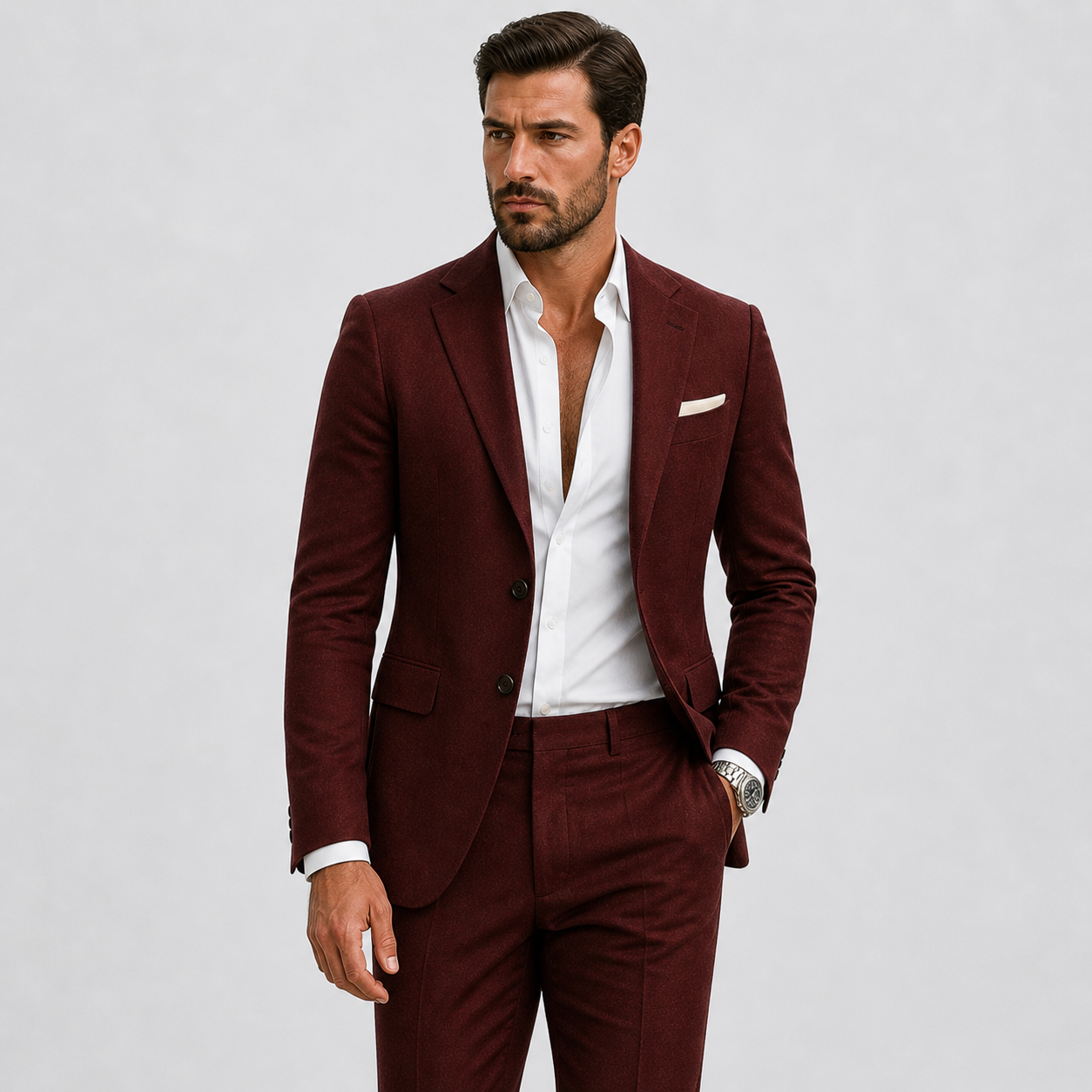 Lunelle | Heren Linnen Pak Slim-Fit Zomerse Elegantie 9