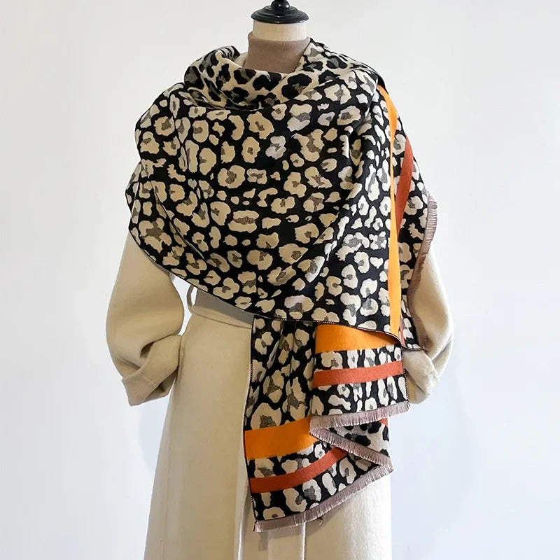 Luxe Dubbelzijdige Kasjmiermix Sjaal voor Dames – Warm & Stijlvol voor de Winter 1