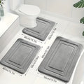Luxe Memory Foam Badmat Set – Zachte, Absorberende & Antislip 3-Delige Set 0
