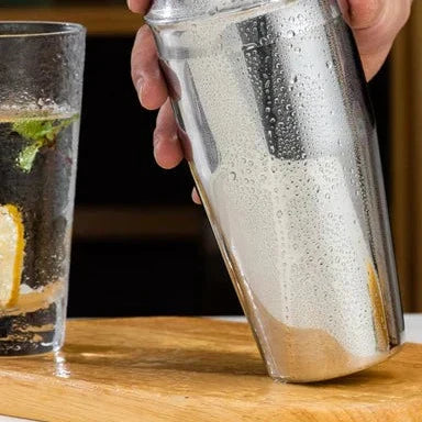 Set de 10 Pièces Shaker à Cocktails en Acier Inoxydable – Outils de Bar Professionnels pour Usage Domestique